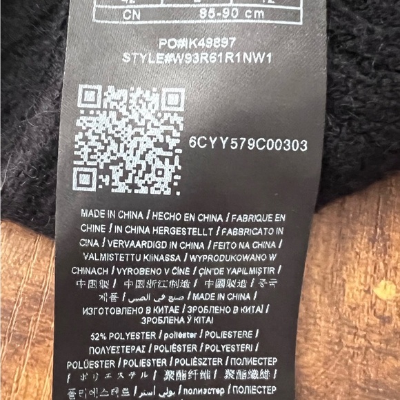 Guess size large black asymmetrical design sweater. - Picture 16 of 16